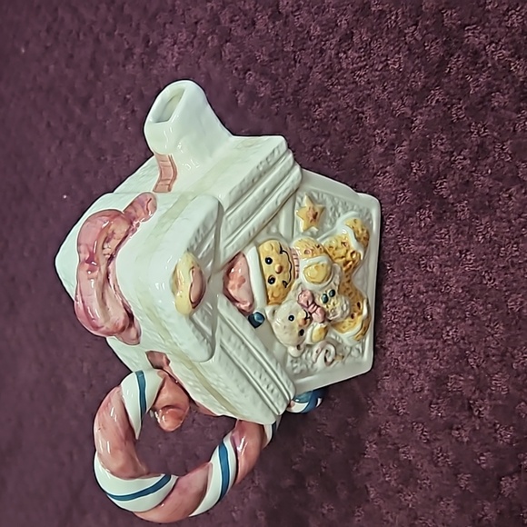 Pottery Barn Other - Christmas teddy bear gingerbread pitcher NWT